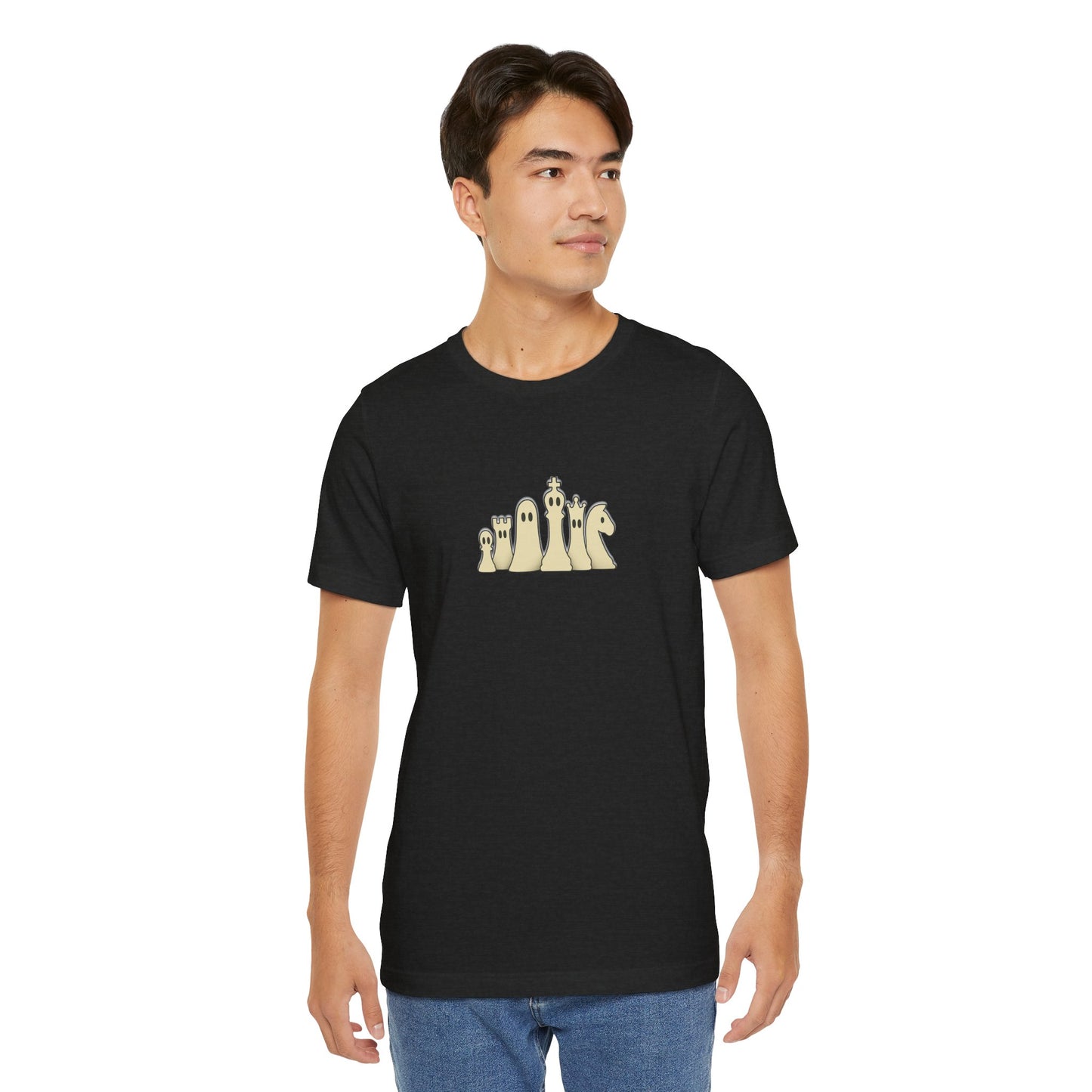 Minimalist Ghost Chess Piece Unisex Tee