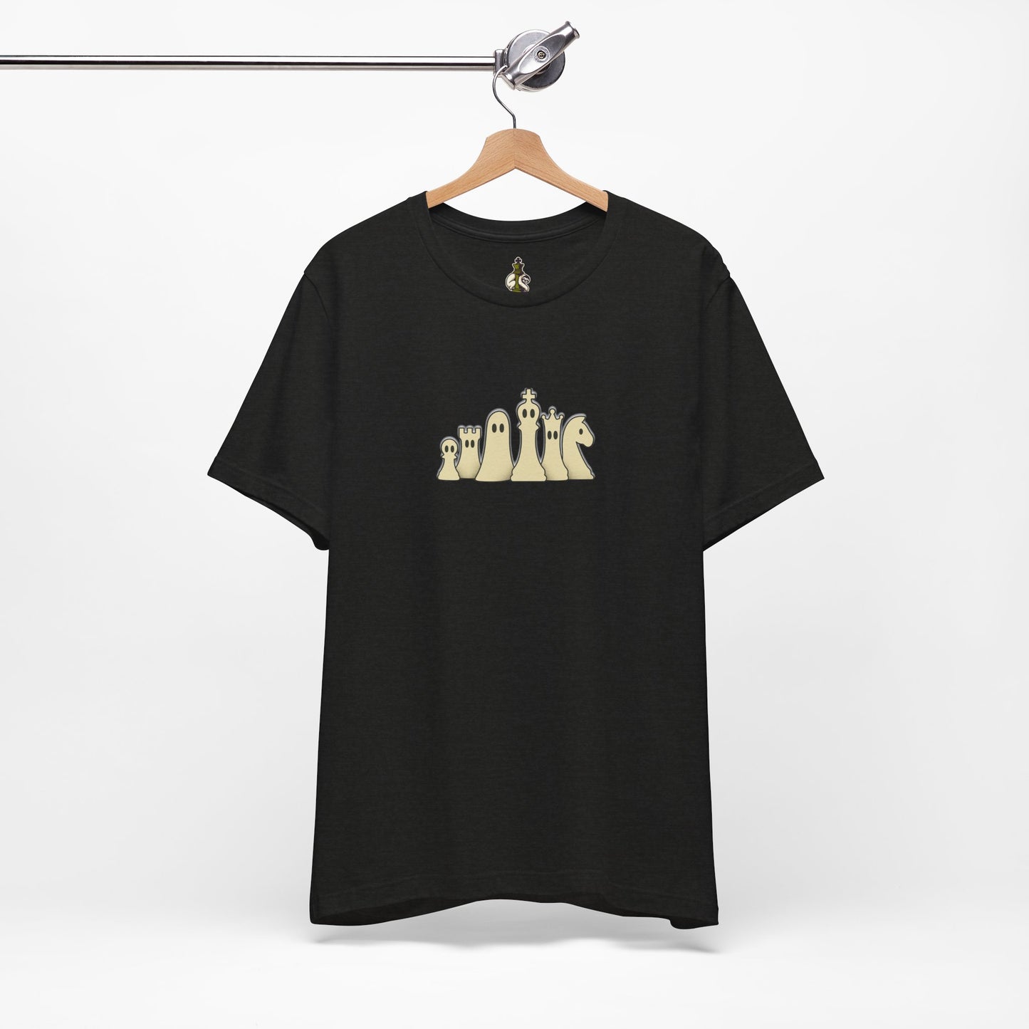 Minimalist Ghost Chess Piece Unisex Tee