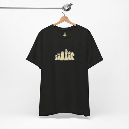 Minimalist Ghost Chess Piece Unisex Tee