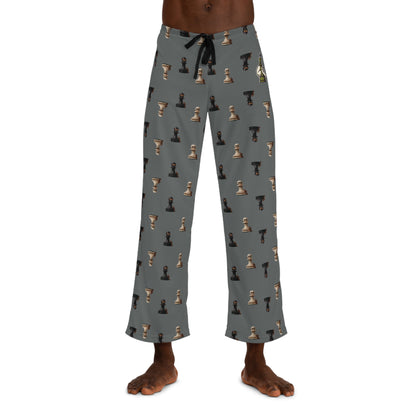 Halloween Skull Pawn Pajama Pants: Spooky Chess Sleepwear Gift