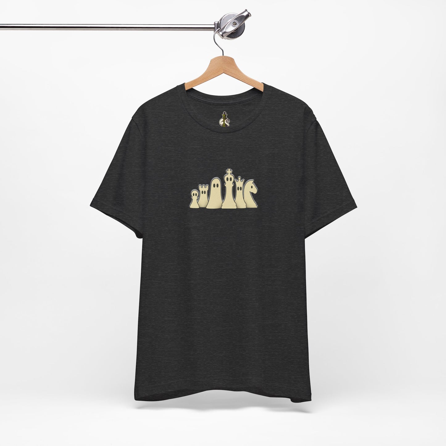 Minimalist Ghost Chess Piece Unisex Tee