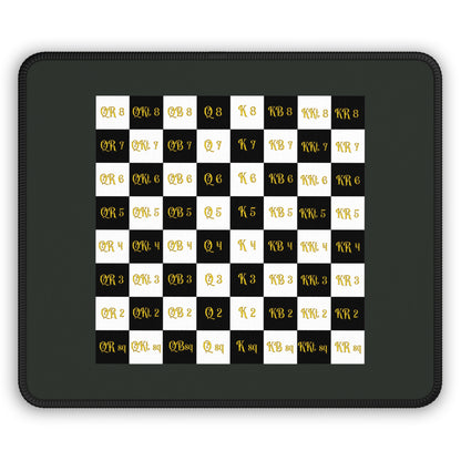 "The Classic Board" – Descriptive Notation Chessboard Mouse Pad ♟️🖱️