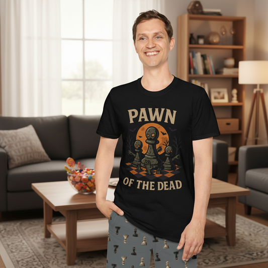 Pawn of the Dead T-Shirt | Halloween Chess Shirt for Gamers and Horror Fans