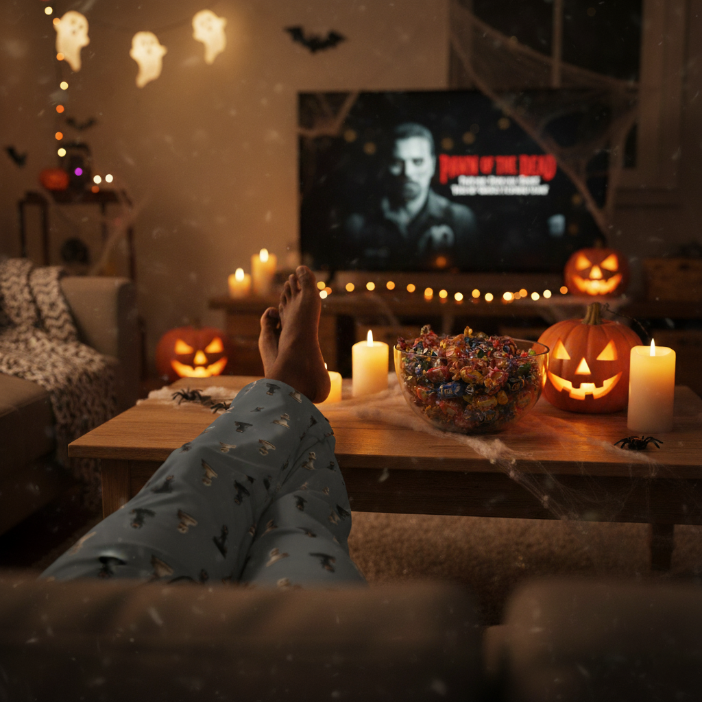 Halloween Skull Pawn Pajama Pants: Spooky Chess Sleepwear Gift