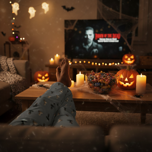 Halloween Skull Pawn Pajama Pants: Spooky Chess Sleepwear Gift