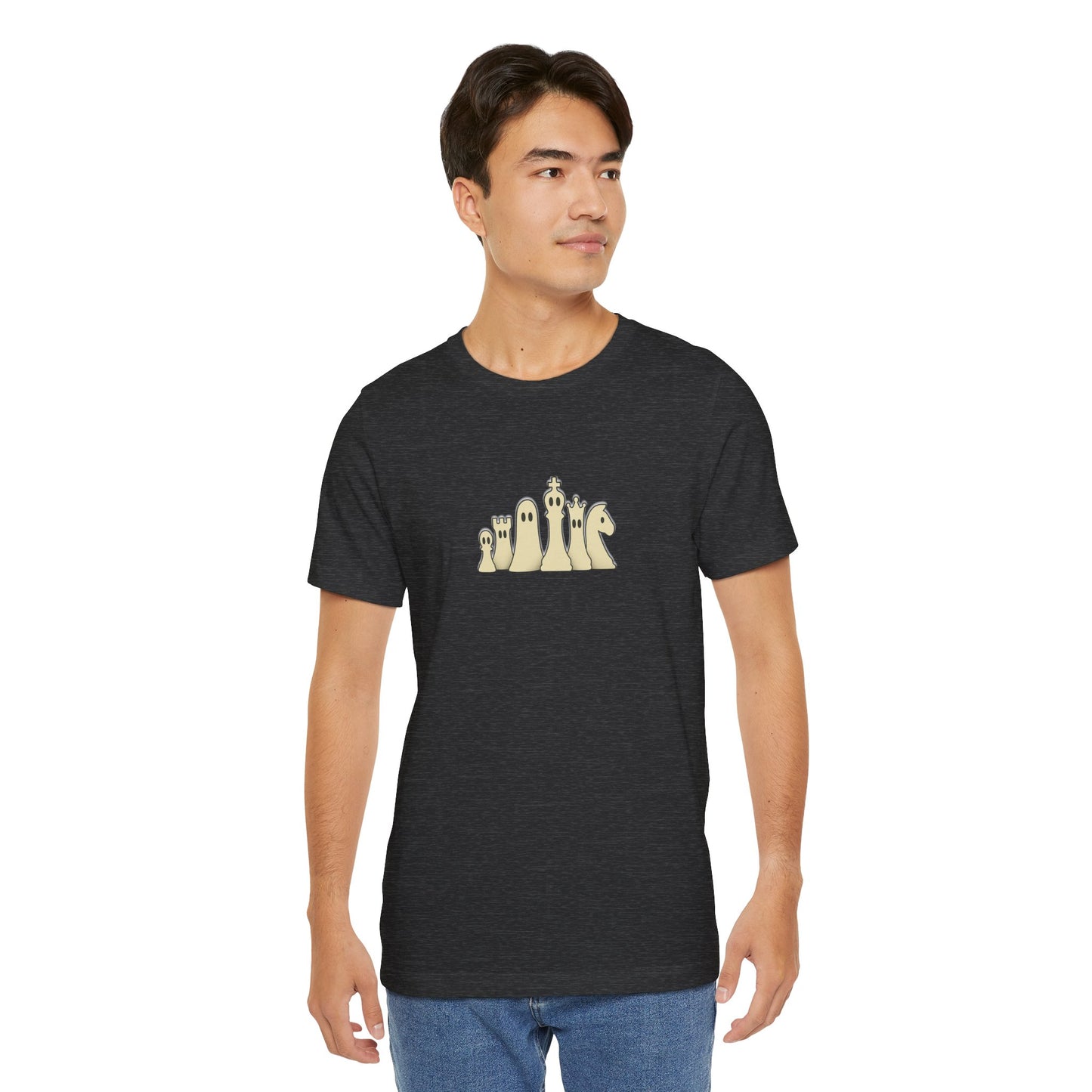 Minimalist Ghost Chess Piece Unisex Tee